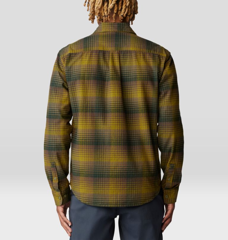Men's Dusk Creek Flannel Long Sleeve Shirt, Color: Vetiver Glasshouse Plaid, image 2