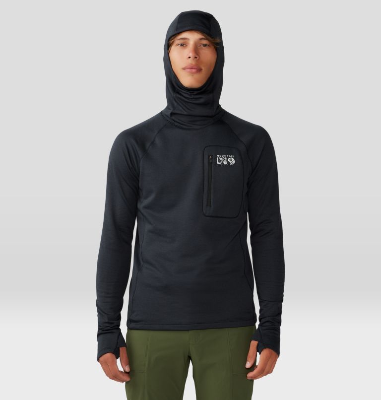 Men's Glacial Trail Hoody, Color: Black, image 1