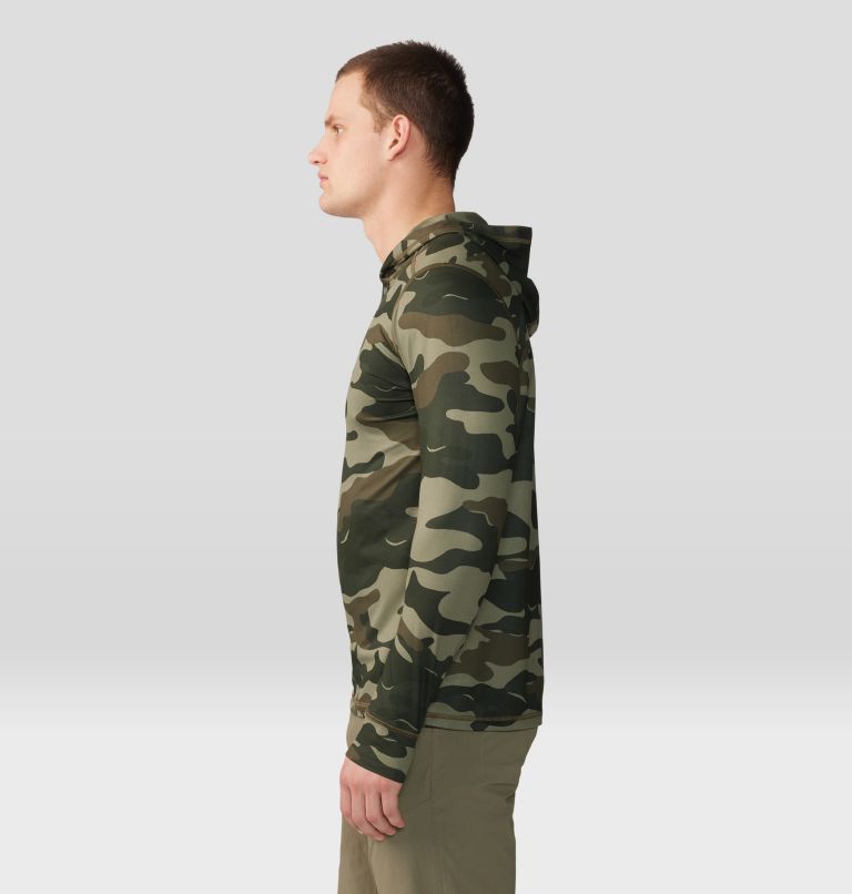 Chandail à capuchon Chillaction Homme, Color: Dark Pine Trees Camo Print, image 3