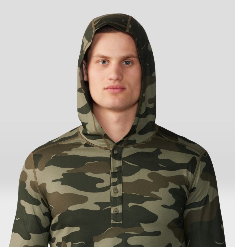Chandail à capuchon Chillaction Homme, Color: Dark Pine Trees Camo Print, image 4