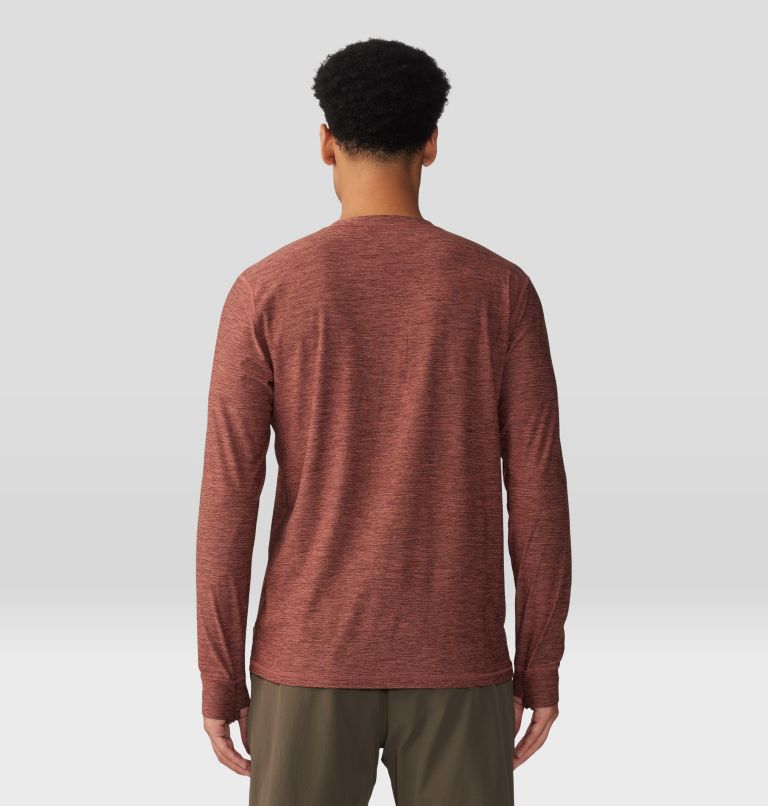 Thumbnail: Men's Chillaction Long Sleeve Crew, Color: Clay Earth Heather, image 2