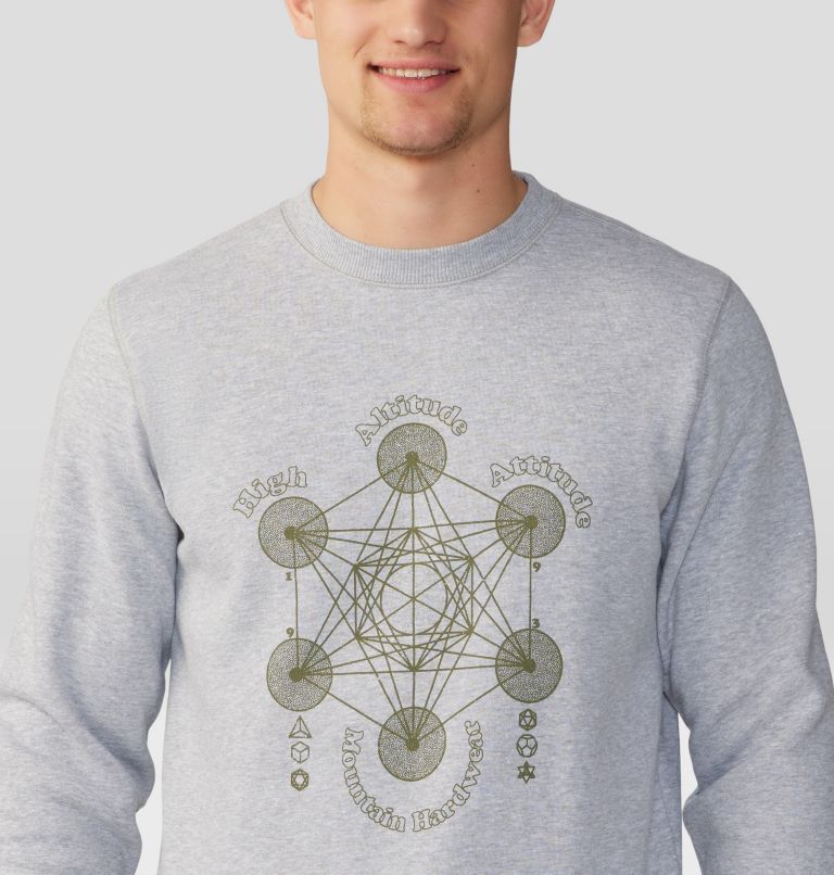 Chandail à col rond Metatrons Cube Homme, Color: Hardwear Grey Heather, image 4