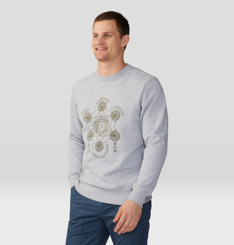 Chandail à col rond Metatrons Cube Homme, Color: Hardwear Grey Heather, image 5