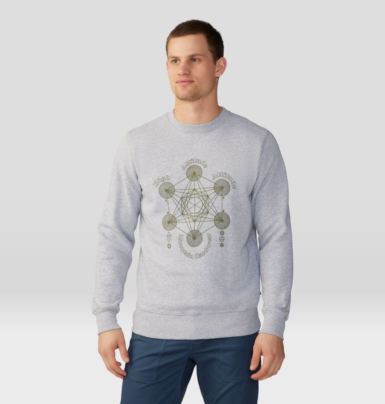 Chandail à col rond Metatrons Cube Homme, Color: Hardwear Grey Heather, image 1