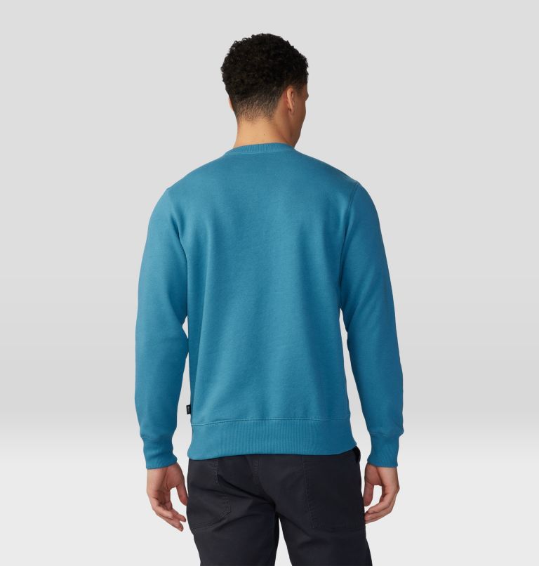 Men's Metatrons Cube Pullover Crew, Color: Caspian, image 2