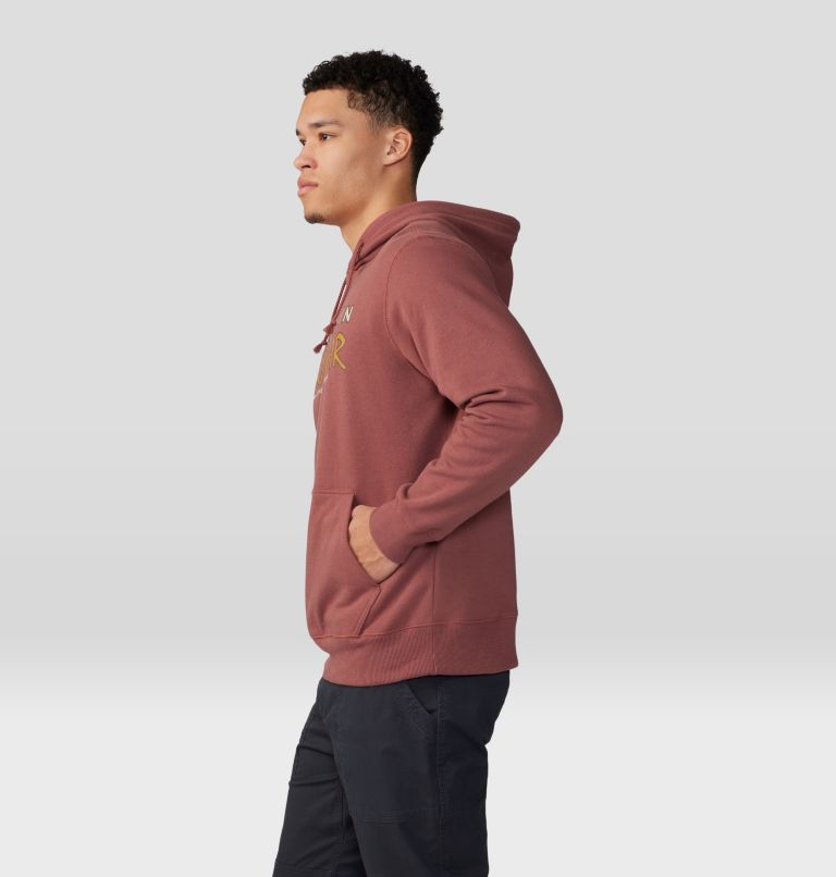 Men's 90s MHW Logo Pullover Hoody, Color: Clay Earth, image 3