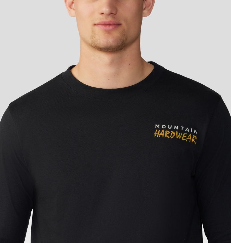 Haut à manches longues Logo Landscape Homme, Color: Black, image 4