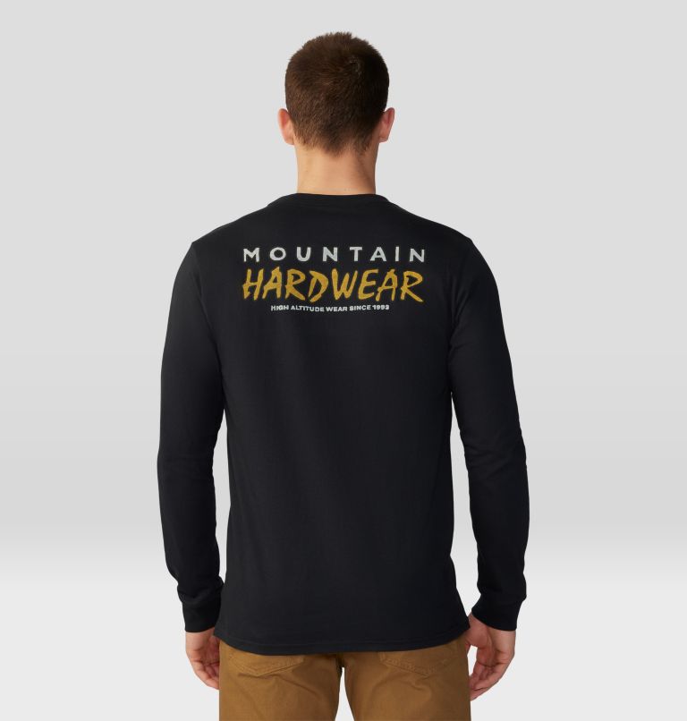 Haut à manches longues Logo Landscape Homme, Color: Black, image 2