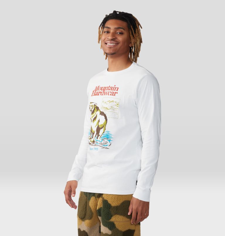 Men's River Bear Long Sleeve, Color: Fogbank, image 5