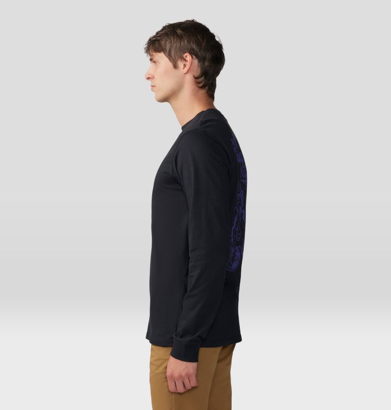 Men's Snow Yeti Long Sleeve, Color: Black, image 3