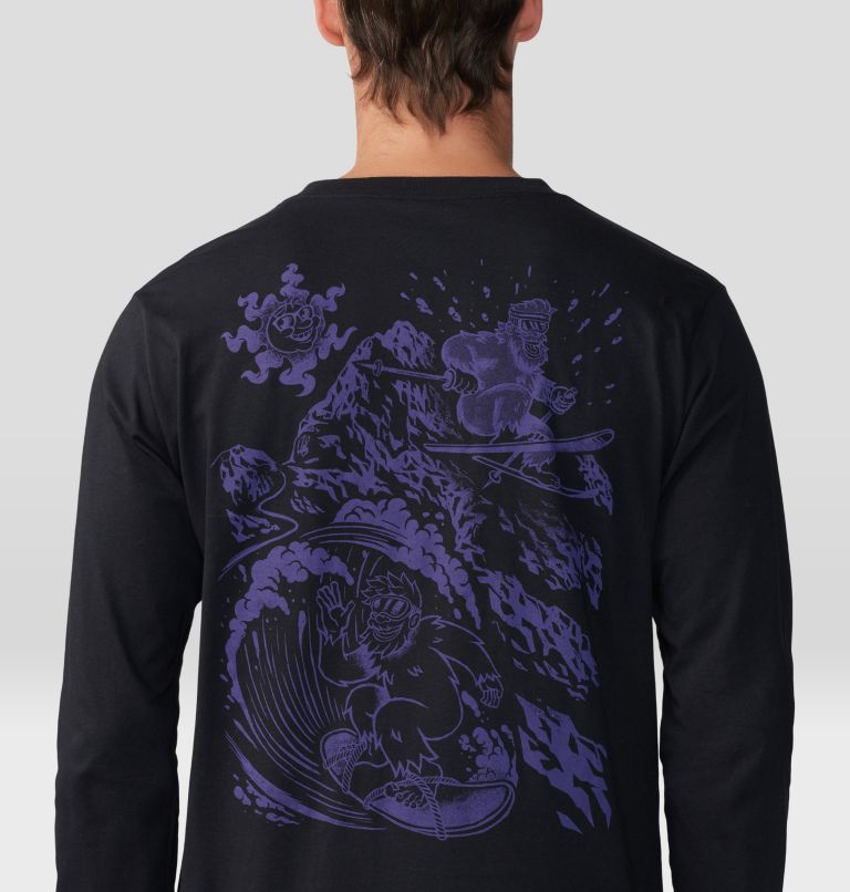 Men's Snow Yeti Long Sleeve, Color: Black, image 5