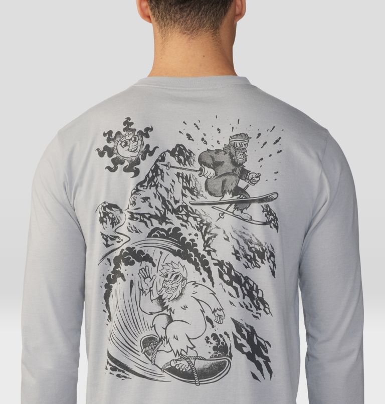 Haut à manches longues Snow Yeti Homme, Color: Hardwear Grey Heather, image 5
