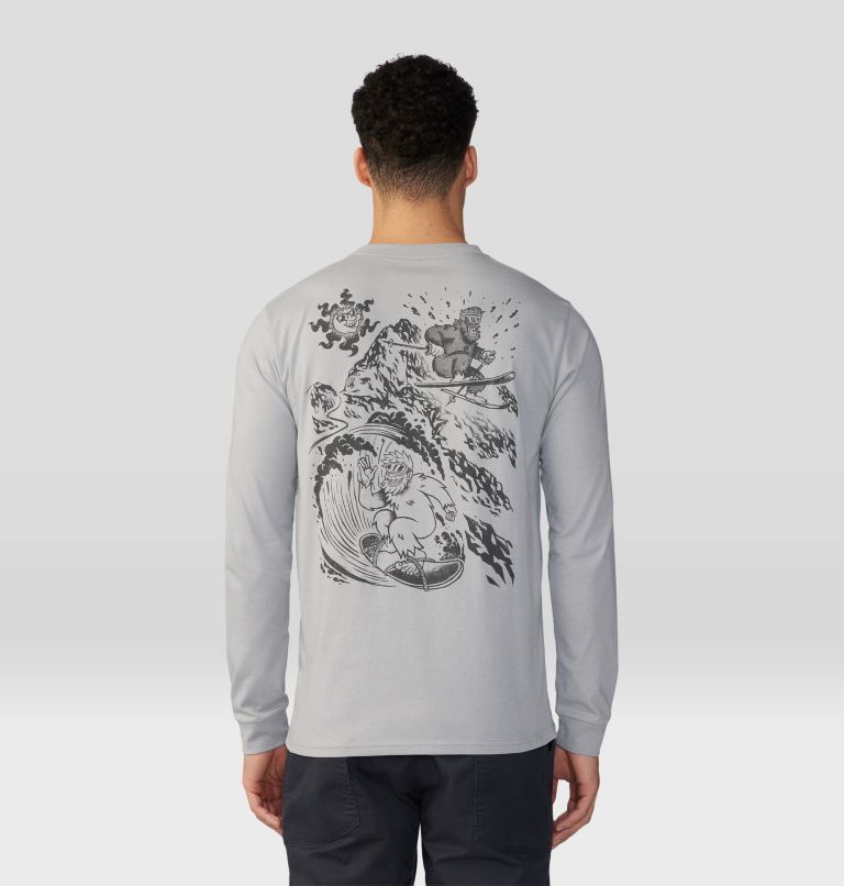Haut à manches longues Snow Yeti Homme, Color: Hardwear Grey Heather, image 2