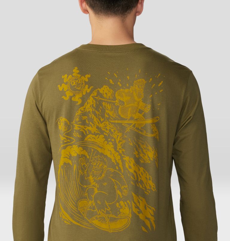 Haut à manches longues Snow Yeti Homme, Color: Combat Green, image 5