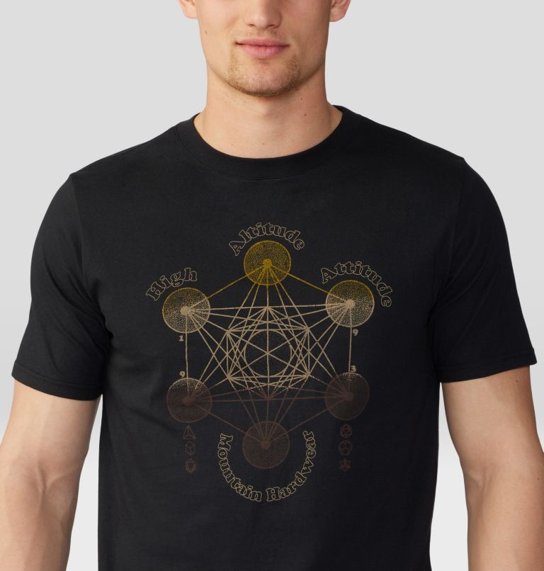 T-shirt à manches courtes Metatrons Cube Homme, Color: Black, image 4