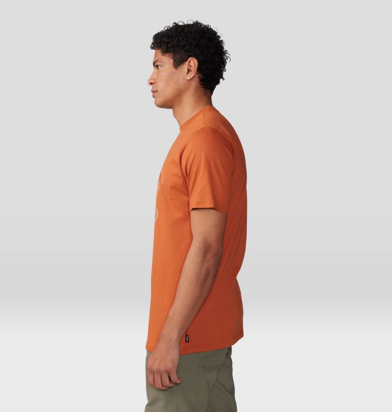 T-shirt à manches courtes Metatrons Cube Homme, Color: Raw Carnelian, image 3