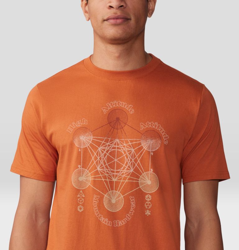 T-shirt à manches courtes Metatrons Cube Homme, Color: Raw Carnelian, image 4