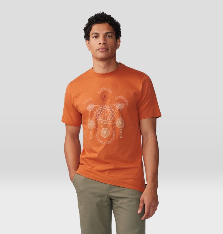 T-shirt à manches courtes Metatrons Cube Homme, Color: Raw Carnelian, image 5