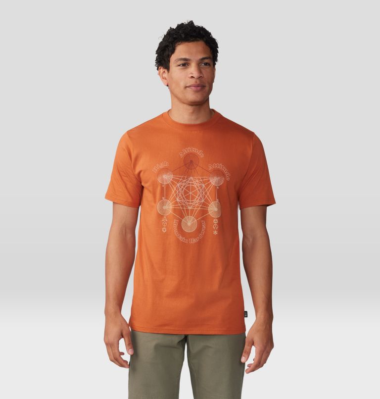 Thumbnail: T-shirt à manches courtes Metatrons Cube Homme, Color: Raw Carnelian, image 1