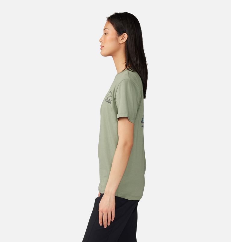 T-shirt à manches courtes MHW Mountain Femme, Color: Green Fade, image 3