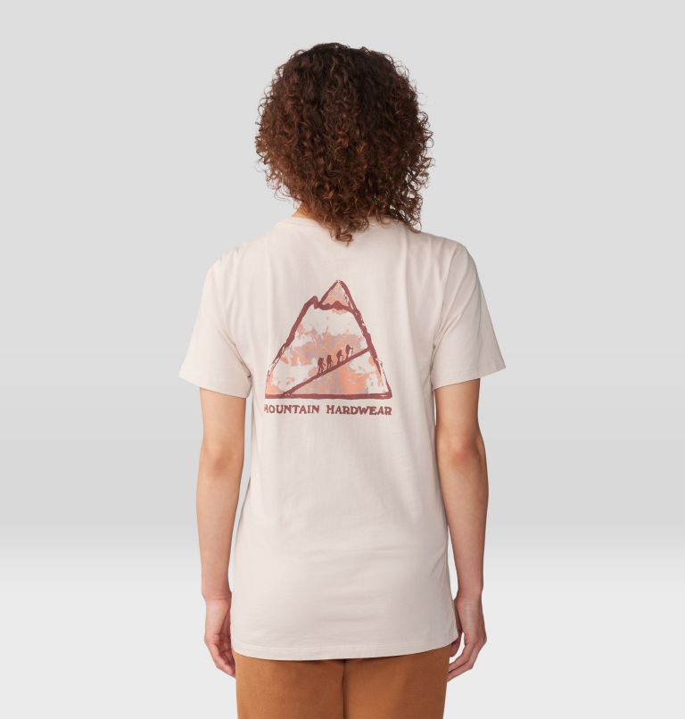 Women's MHW Mountain Short Sleeve, Color: White Sprite, image 2