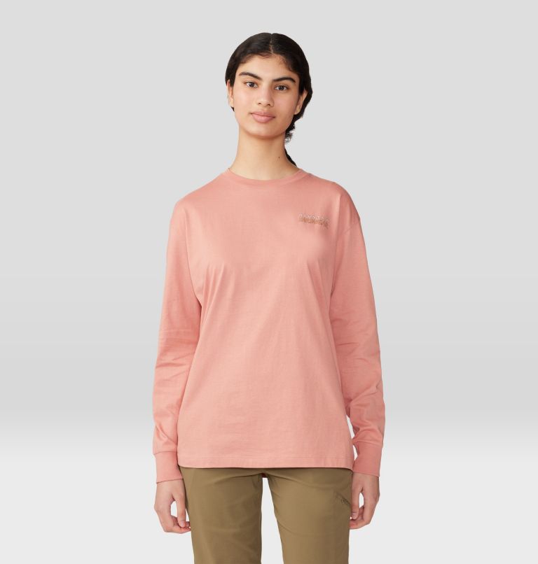 Logo Landscape Boxy Long Sleeve, Color: Washed Sun, image 1