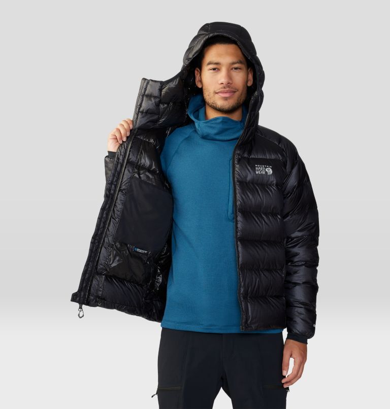 Men's Phantom Alpine Down Hooded Jacket, Color: Black, image 10