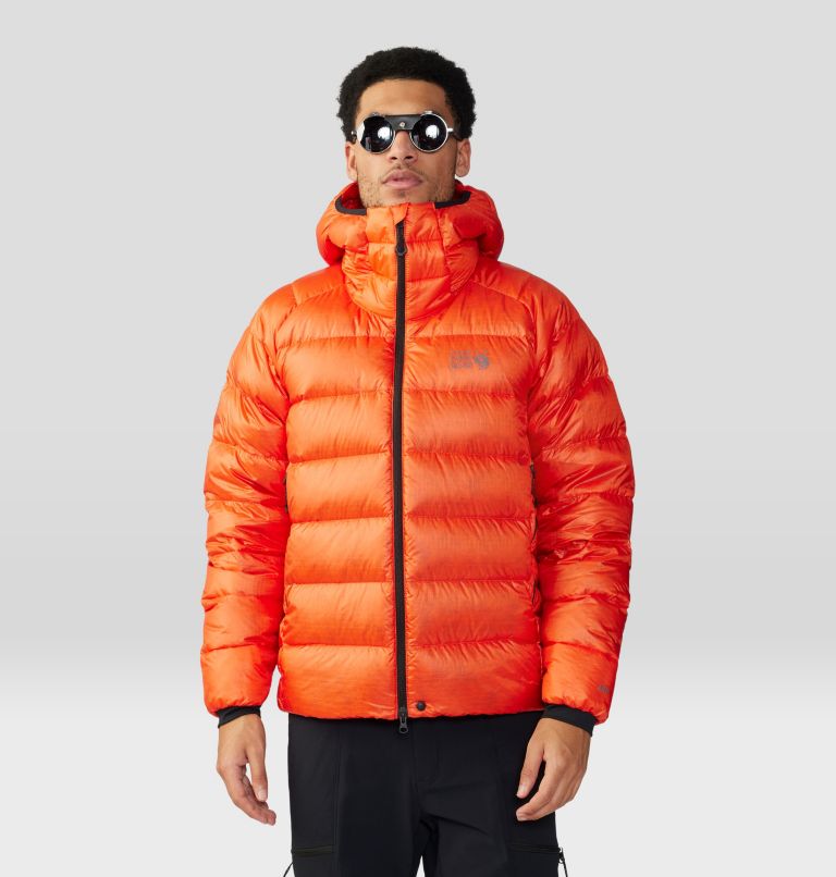 Thumbnail: Men's Phantom Alpine Down Hooded Jacket, Color: State Orange, image 12