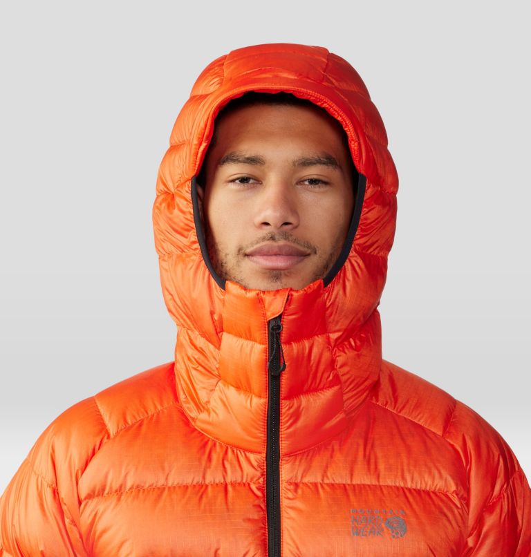 Men's Phantom Alpine Down Hooded Jacket, Color: State Orange, image 4