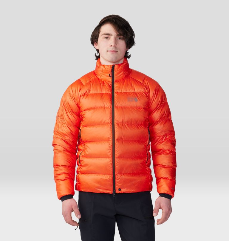 Orange down 2024 jacket men's