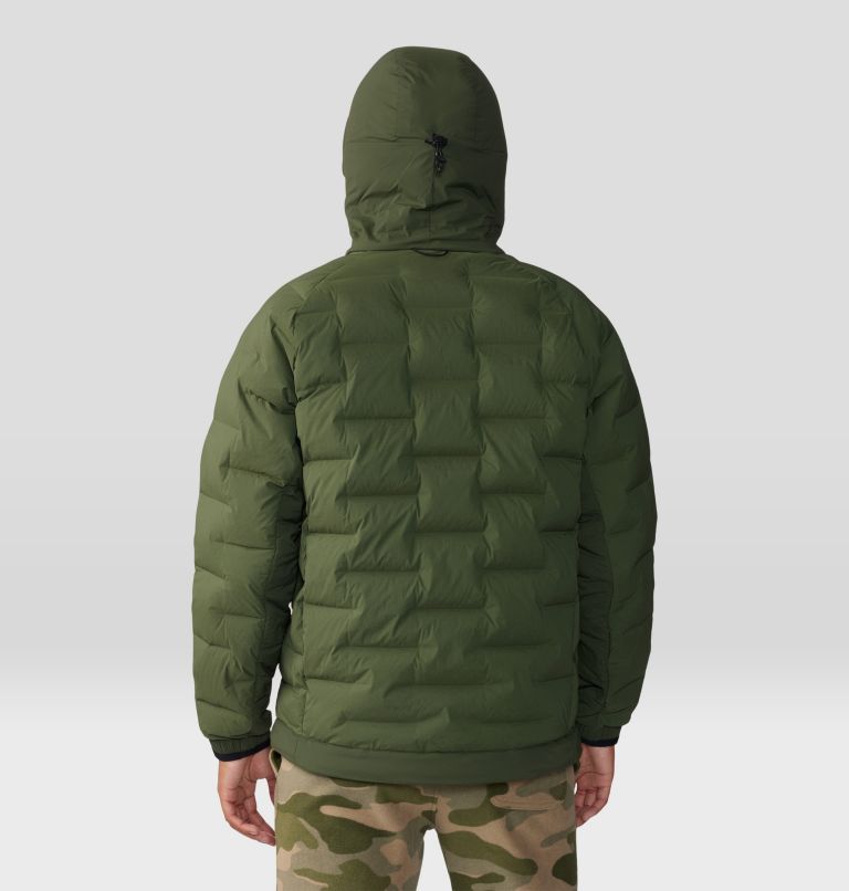 Thumbnail: Men's Stretchdown Popover Hoody, Color: Surplus Green, image 2