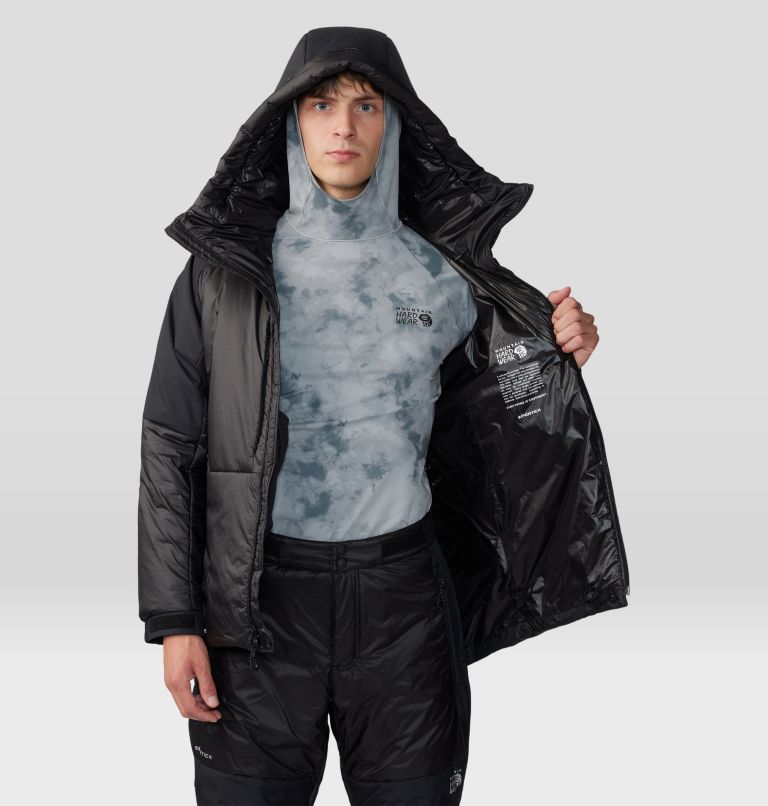 Thumbnail: Men's Compressor Alpine Hooded Jacket, Color: Black, image 9