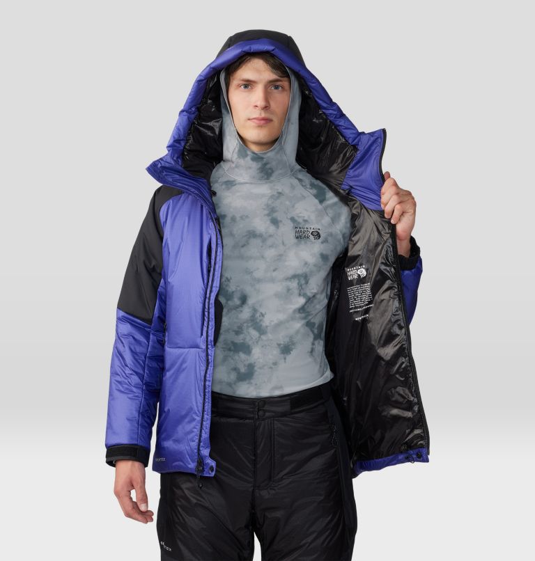 Thumbnail: Men's Compressor Alpine Hooded Jacket, Color: Klein Blue, Black, image 8
