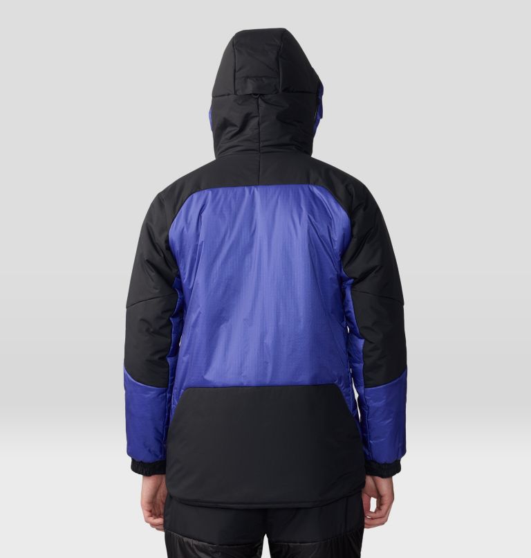 Thumbnail: Men's Compressor Alpine Hooded Jacket, Color: Klein Blue, Black, image 2