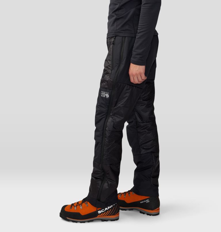 Opens TOP to BOTTOM-Full-Length Side-Zipper Fleece Pants with Pockets
