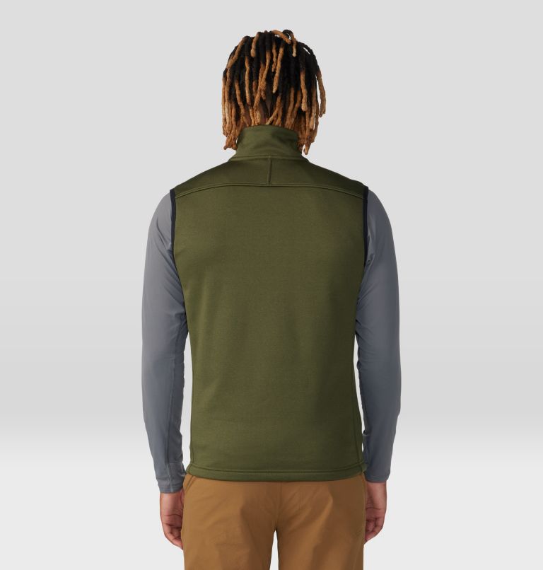 Men's Sendura Vest, Color: Surplus Green Heather, image 2