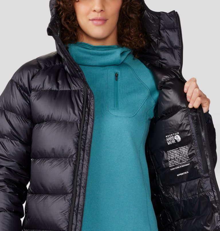 Women's Phantom Alpine Down Hooded Jacket, Color: Black, image 8
