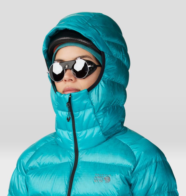 Women's Phantom Alpine Down Hooded Jacket, Color: Synth Green, image 5