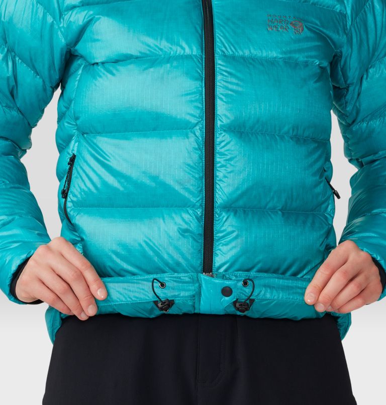 Women's Phantom Alpine Down Hooded Jacket, Color: Synth Green, image 7