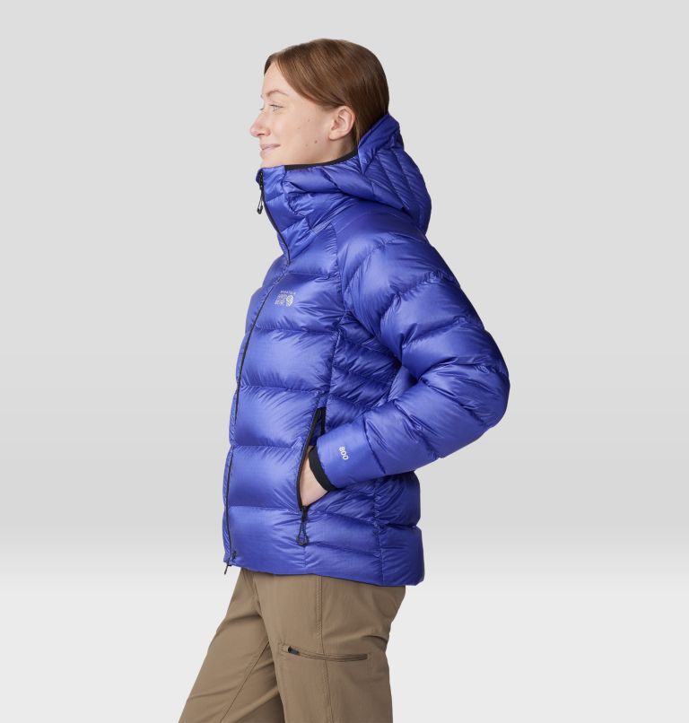 Women's Phantom Alpine Down Hooded Jacket, Color: Klein Blue, image 3