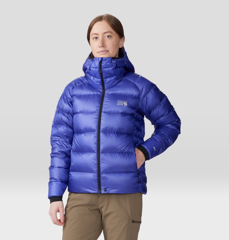 Women's Phantom Alpine Down Hooded Jacket, Color: Klein Blue, image 11