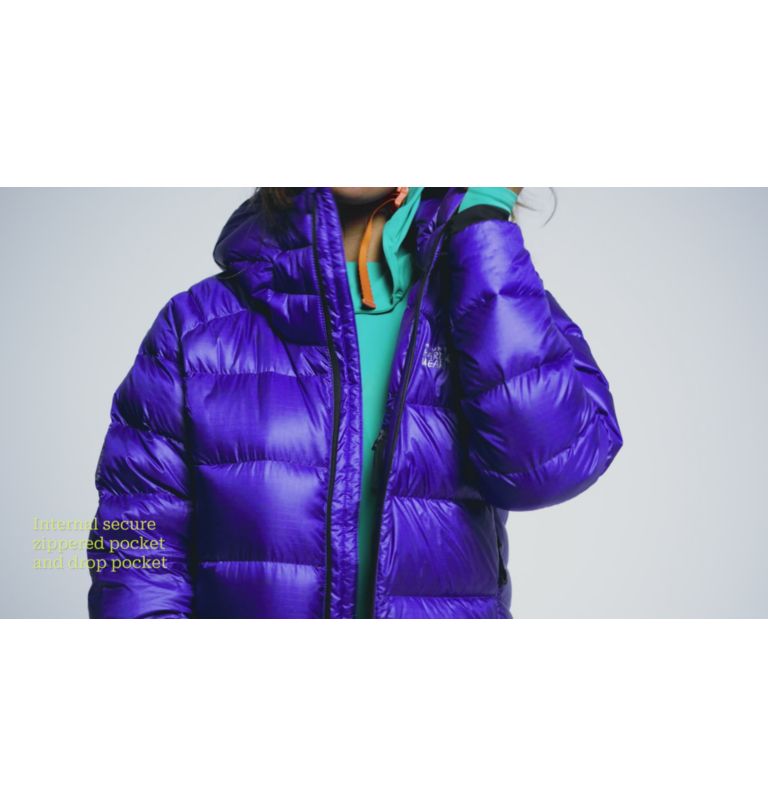Women's Phantom Alpine Down Hooded Jacket, Color: Klein Blue