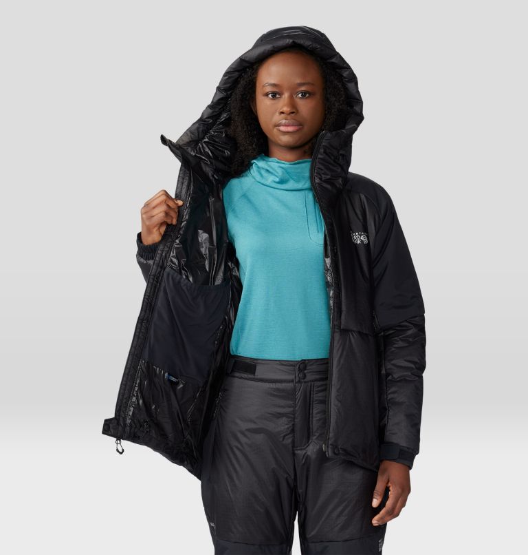 Women's Compressor Alpine Hooded Jacket, Color: Black, image 8