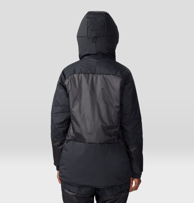 Women's Compressor Alpine Hooded Jacket, Color: Black, image 2