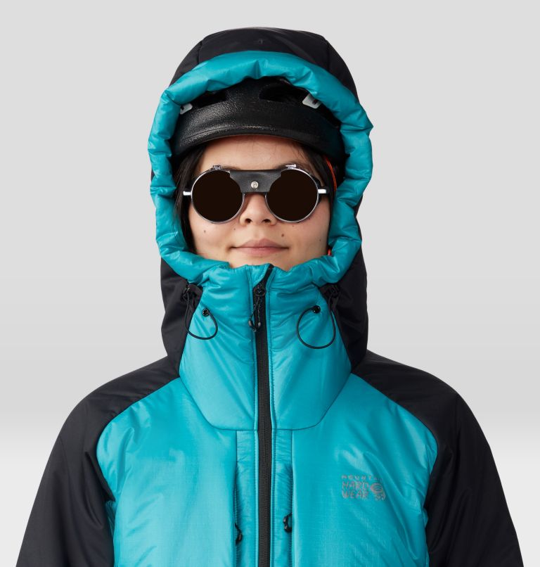 Thumbnail: Women's Compressor Alpine Hooded Jacket, Color: Synth Green, Black, image 4