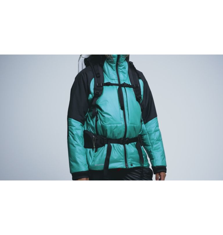Women's Compressor Alpine Hooded Jacket, Color: Synth Green, Black