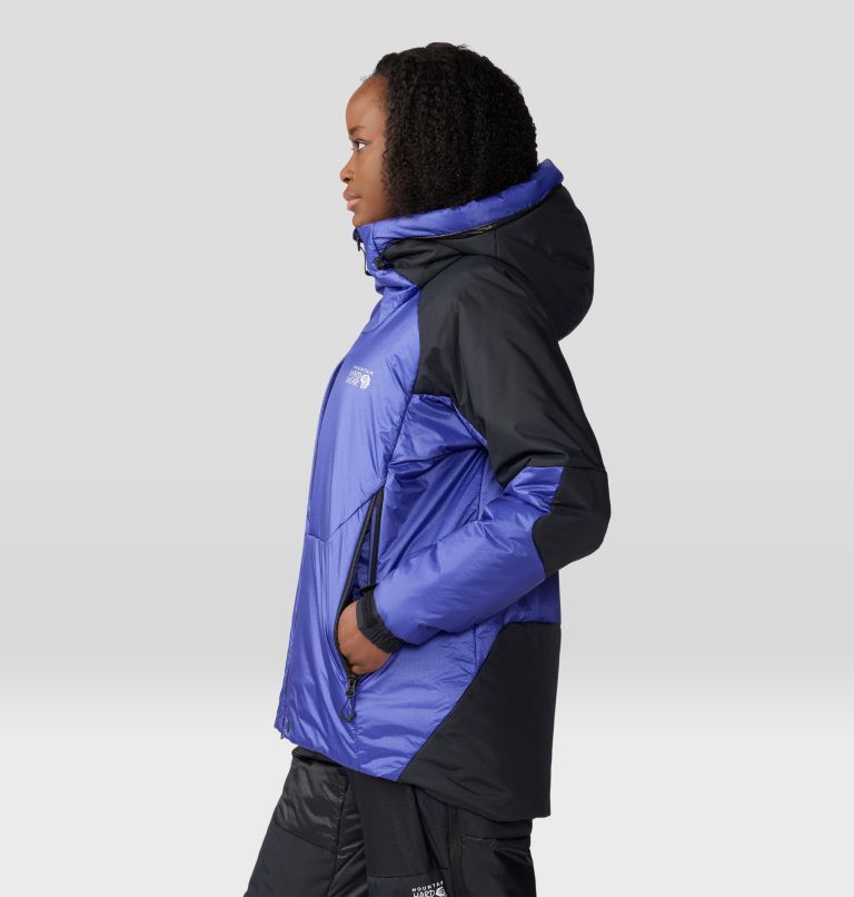 Thumbnail: Women's Compressor Alpine Hooded Jacket, Color: Klein Blue, Black, image 3