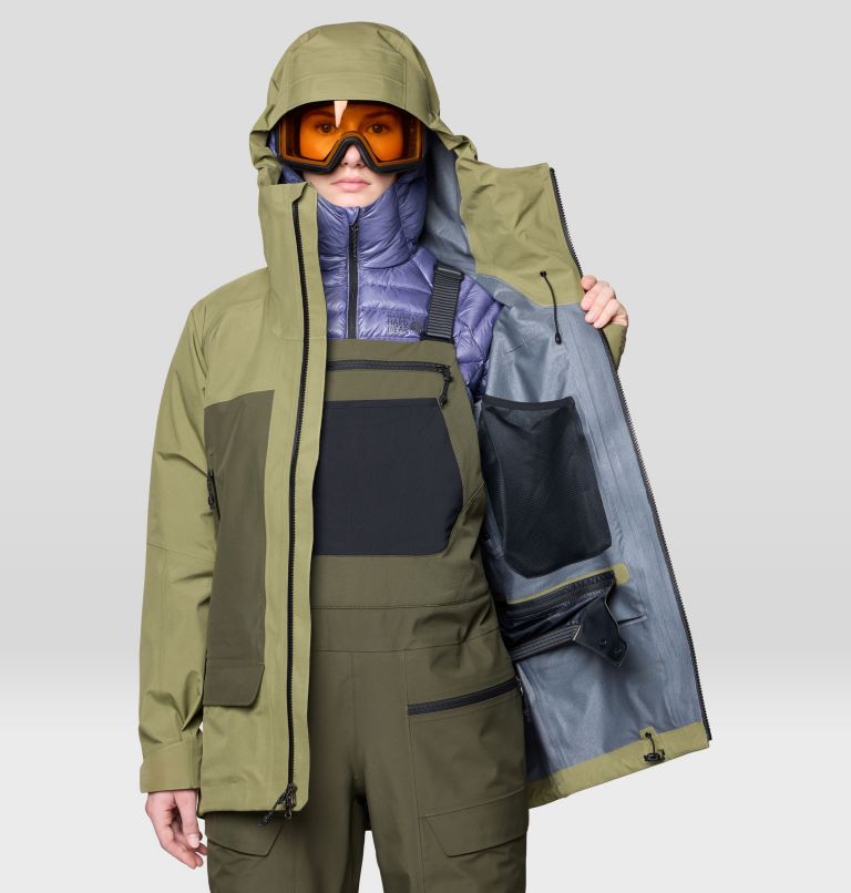 Women's Boundary Ridge GORE-TEX Jacket, Color: Landslide, Dark Pine, image 8