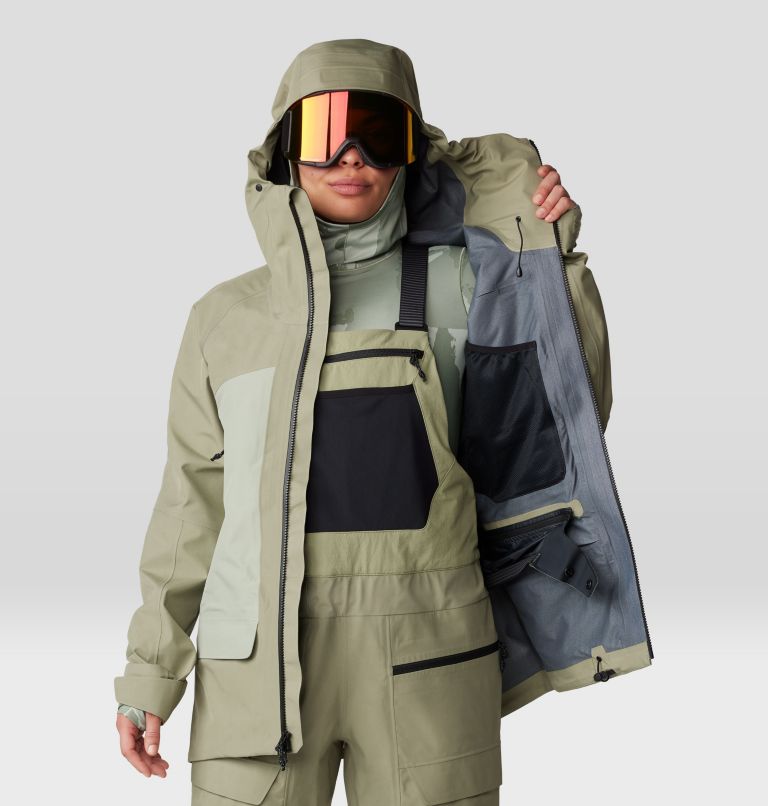 Women's Boundary Ridge GORE-TEX Jacket, Color: Mantis Green, White Sage, image 10