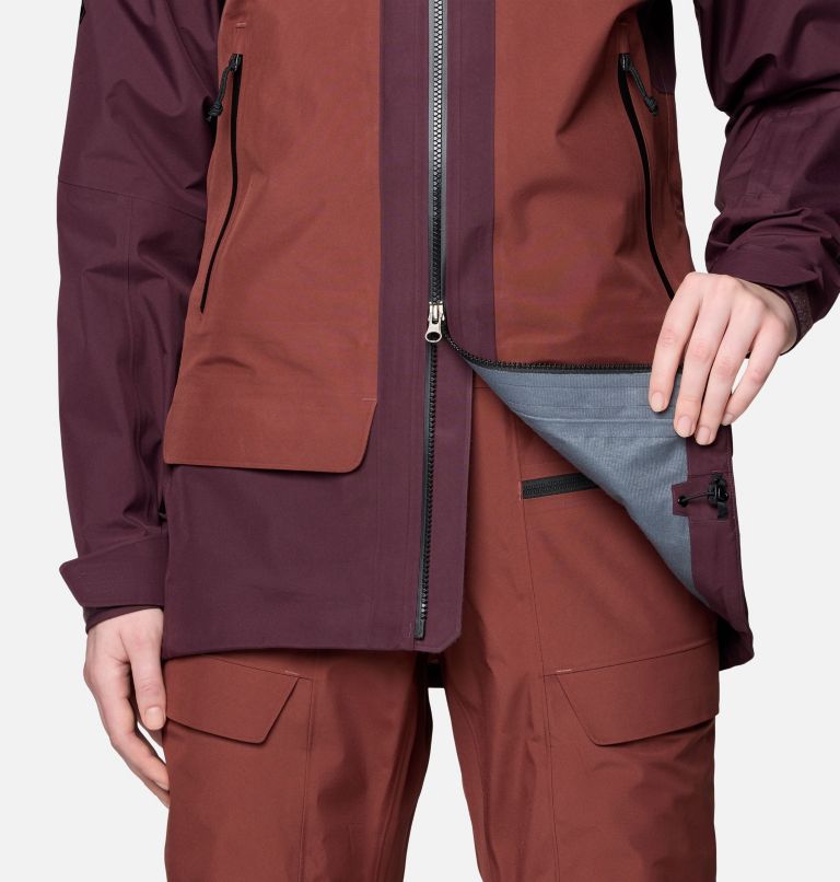 Women's Boundary Ridge GORE-TEX Jacket, Color: Blackberry, Bourbon Brown, image 14
